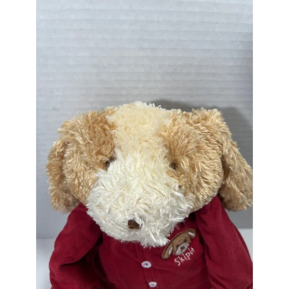 Bunnies By The Bay Plush Rattle Puppy Dog W/ Pajamas Soft Floppy Toy